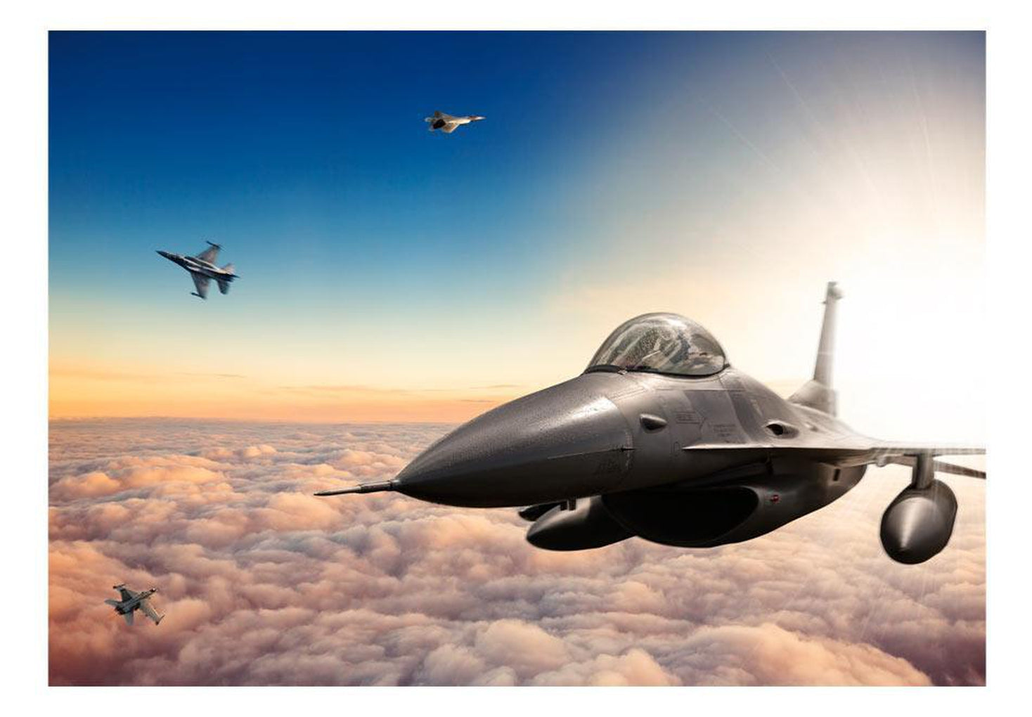 Wall mural - F16 Fighter Jets-TipTopHomeDecor