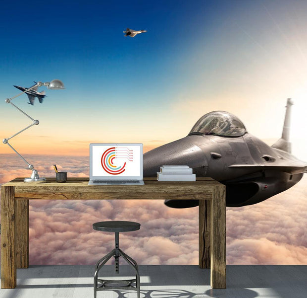 Wall mural - F16 Fighter Jets-TipTopHomeDecor