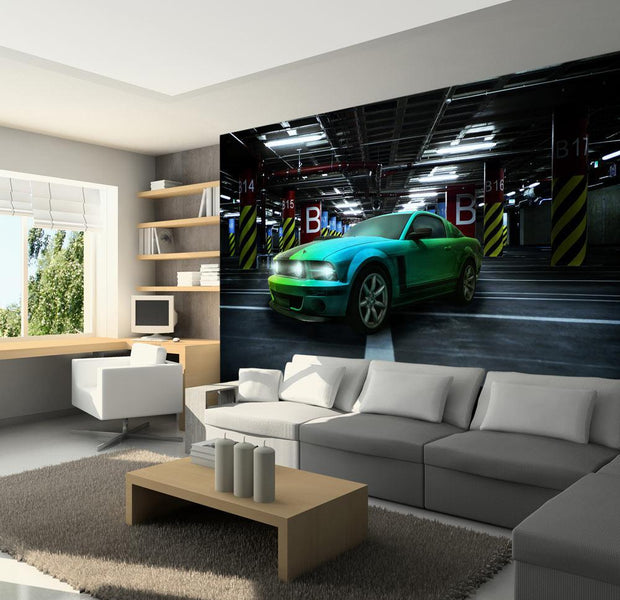 Wall mural - Green arrow-TipTopHomeDecor