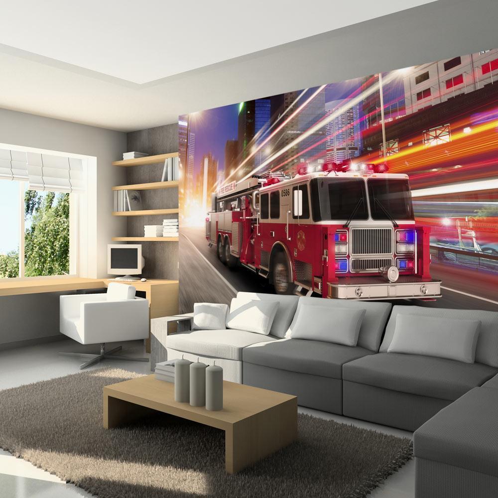 Wall mural - Fire truck-TipTopHomeDecor