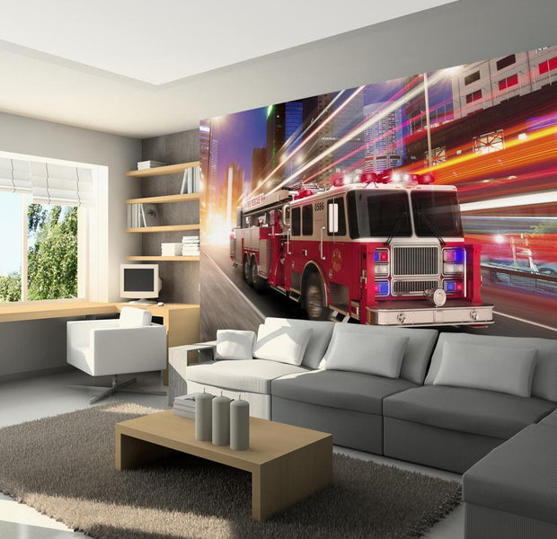 Wall mural - Fire truck-TipTopHomeDecor