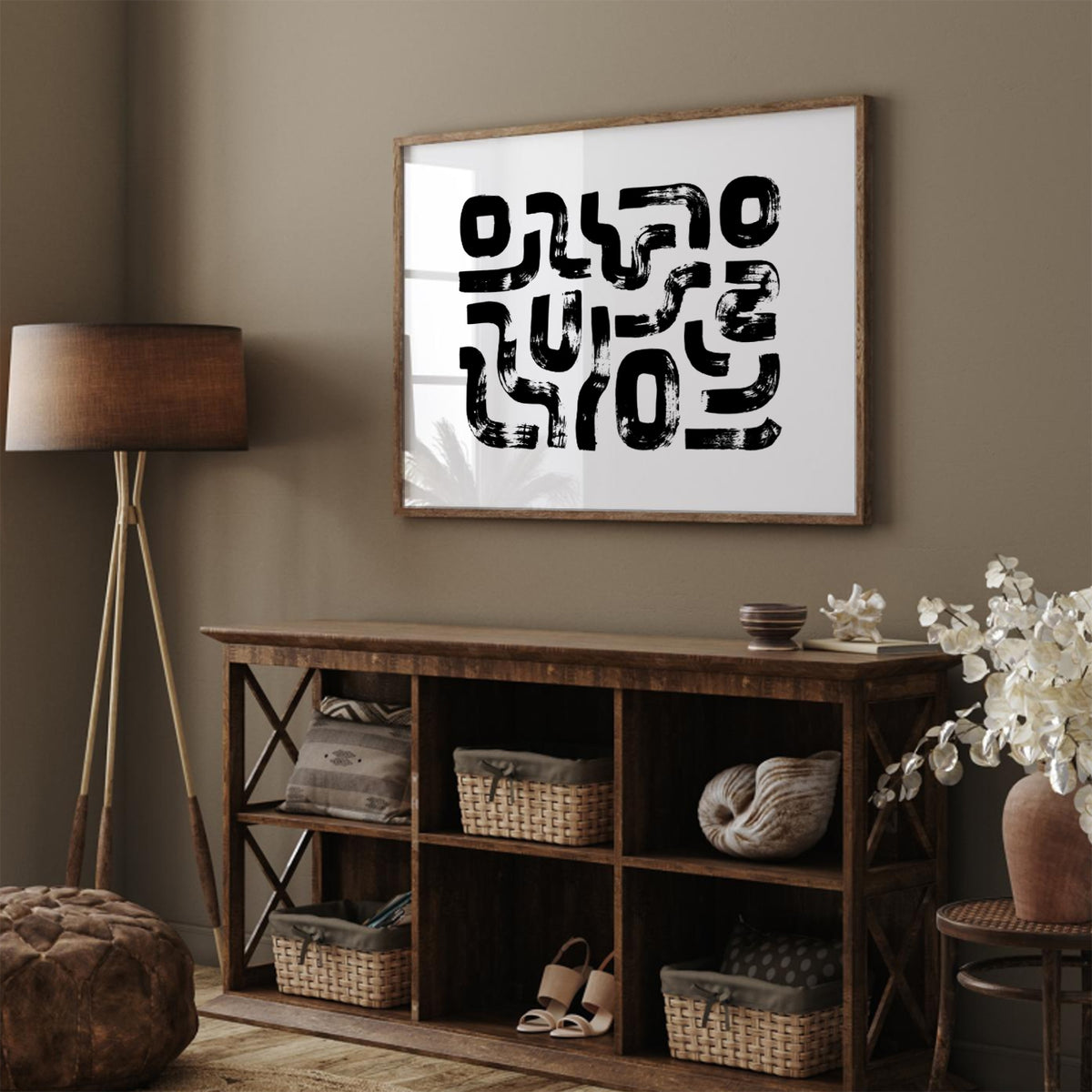 Rounded Rectangular Lines Poster – Tiptophomedecor