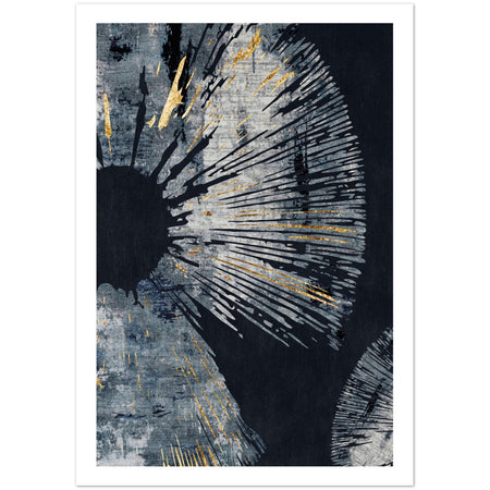 Black Gold Acrylic Modern Art Poster Nr. 3
