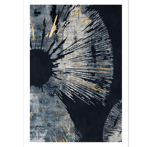 Black Gold Acrylic Modern Art Poster Nr. 3