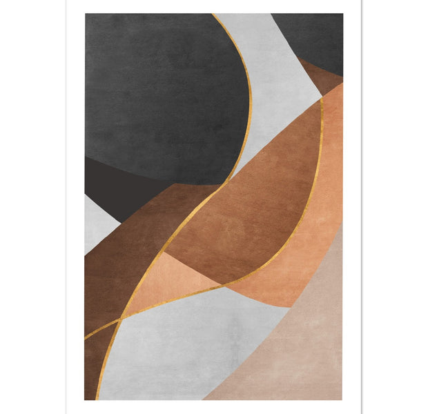 Antique Carpet Textile Design Abstract Poster Nr. 3