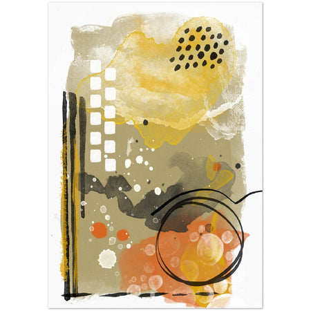 Abstract Bold Colors Art Poster