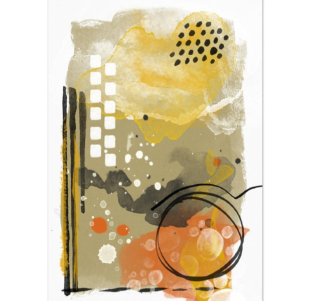 Abstract Bold Colors Art Poster