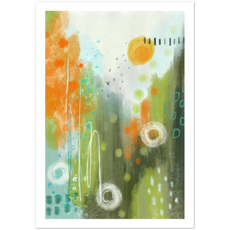 Spring Morning Fresh Green Art Poster