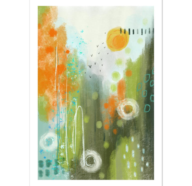 Spring Morning Fresh Green Art Poster