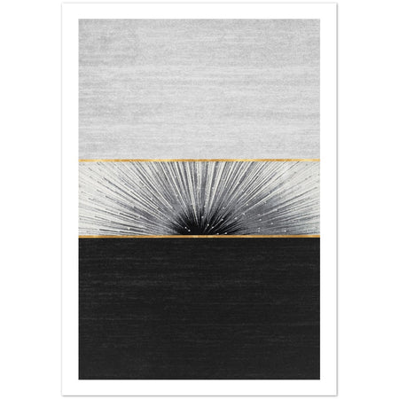 Black Gold Acrylic Modern Art Poster Nr. 2