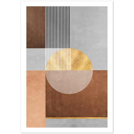 Antique Carpet Textile Design Abstract Poster Nr. 1