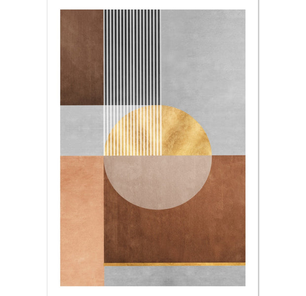 Antique Carpet Textile Design Abstract Poster Nr. 1