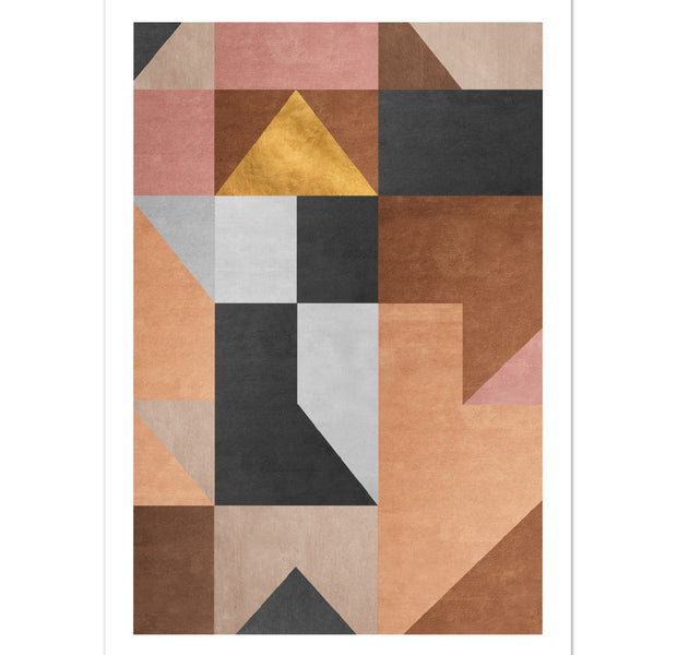 Antique Carpet Textile Design Abstract Poster Nr. 2