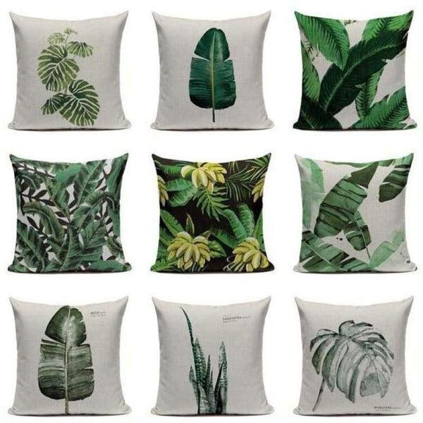 Tiptophomedecor Jungle Leaves Cushion Covers