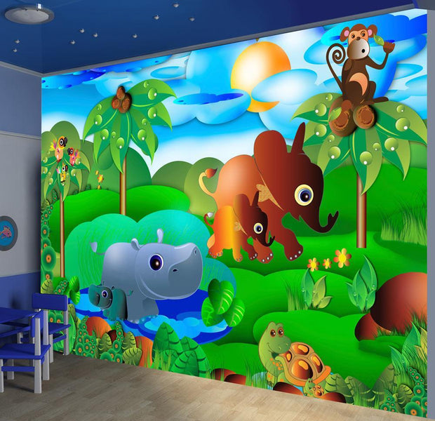 Wall mural - Animal family-TipTopHomeDecor