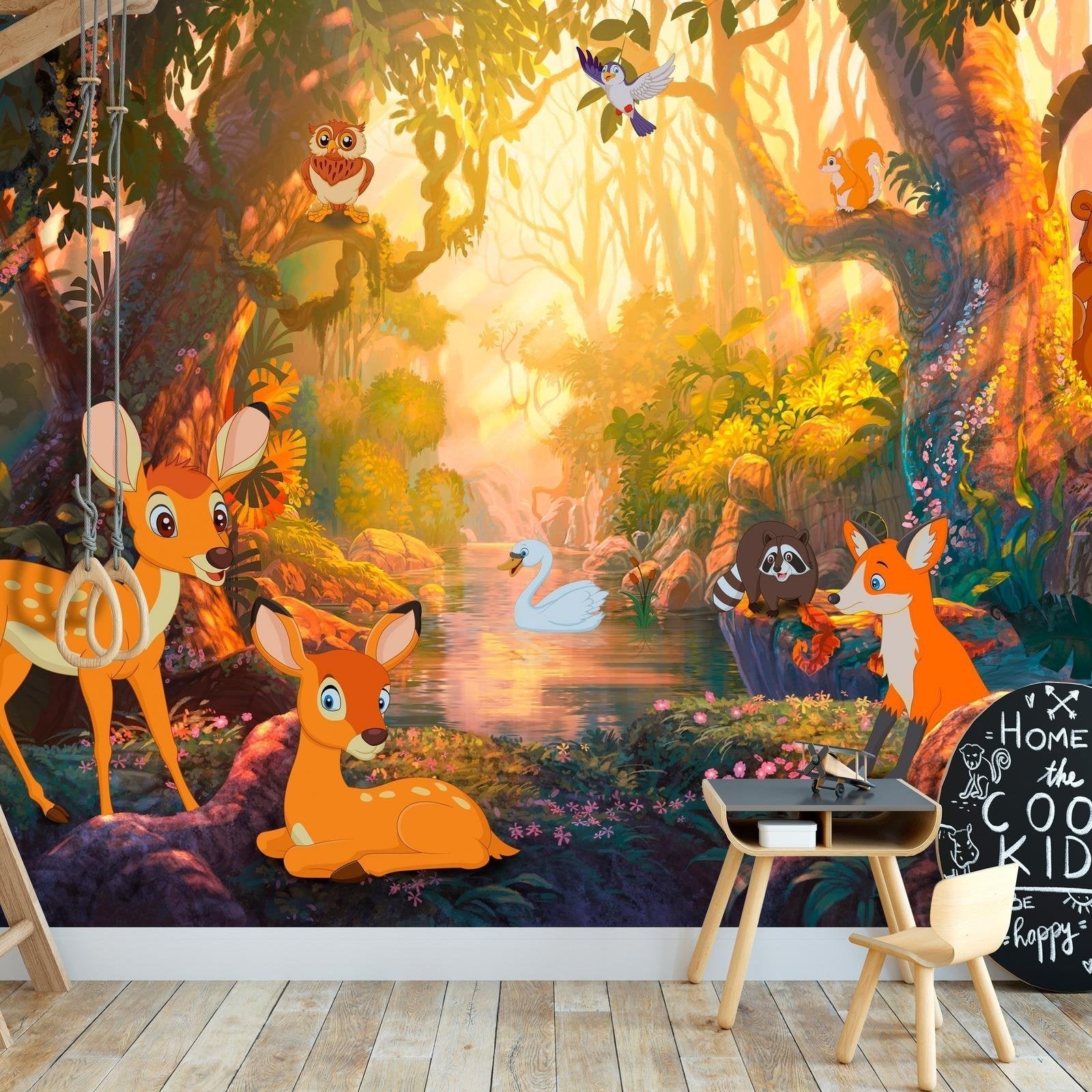 Wall mural - Animals in the Forest-TipTopHomeDecor