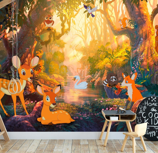 Wall mural - Animals in the Forest-TipTopHomeDecor