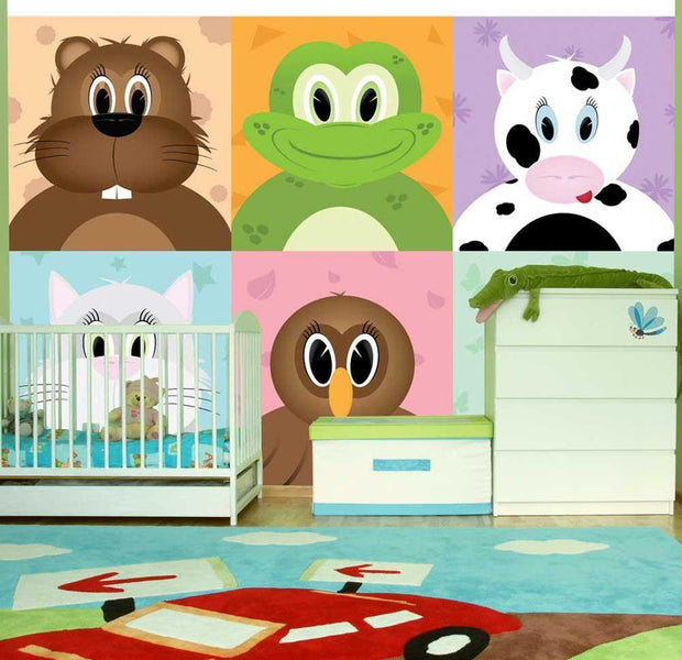 Wall mural - Cheerful animals-TipTopHomeDecor