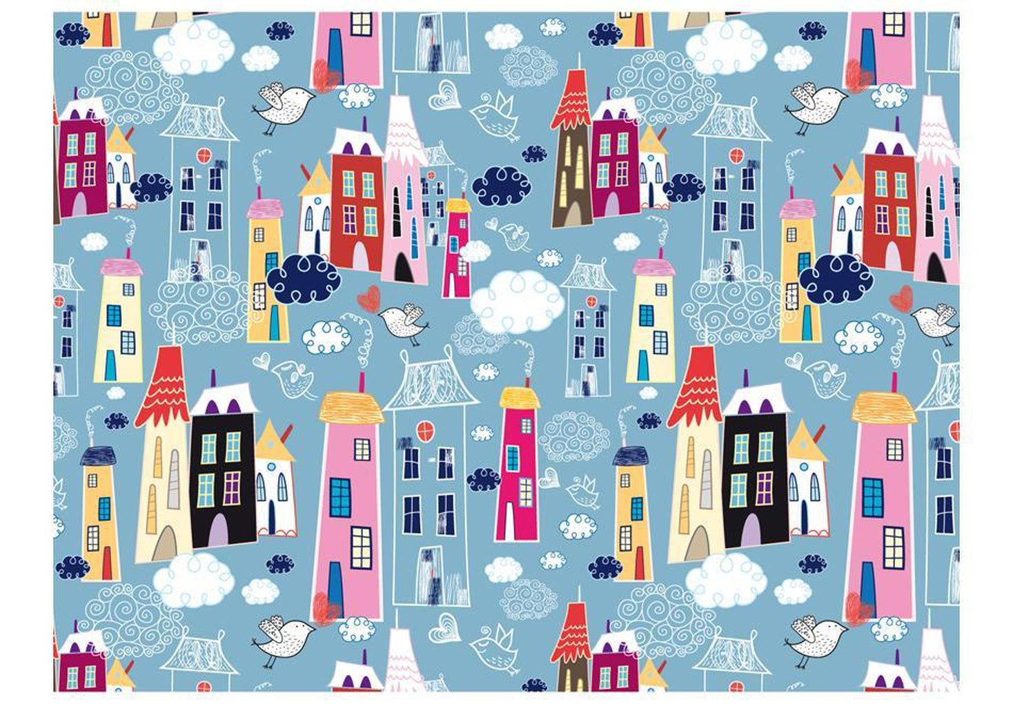 Wall mural - City among the clouds-TipTopHomeDecor