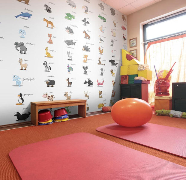 Wall mural - Learning by playing (animals)-TipTopHomeDecor