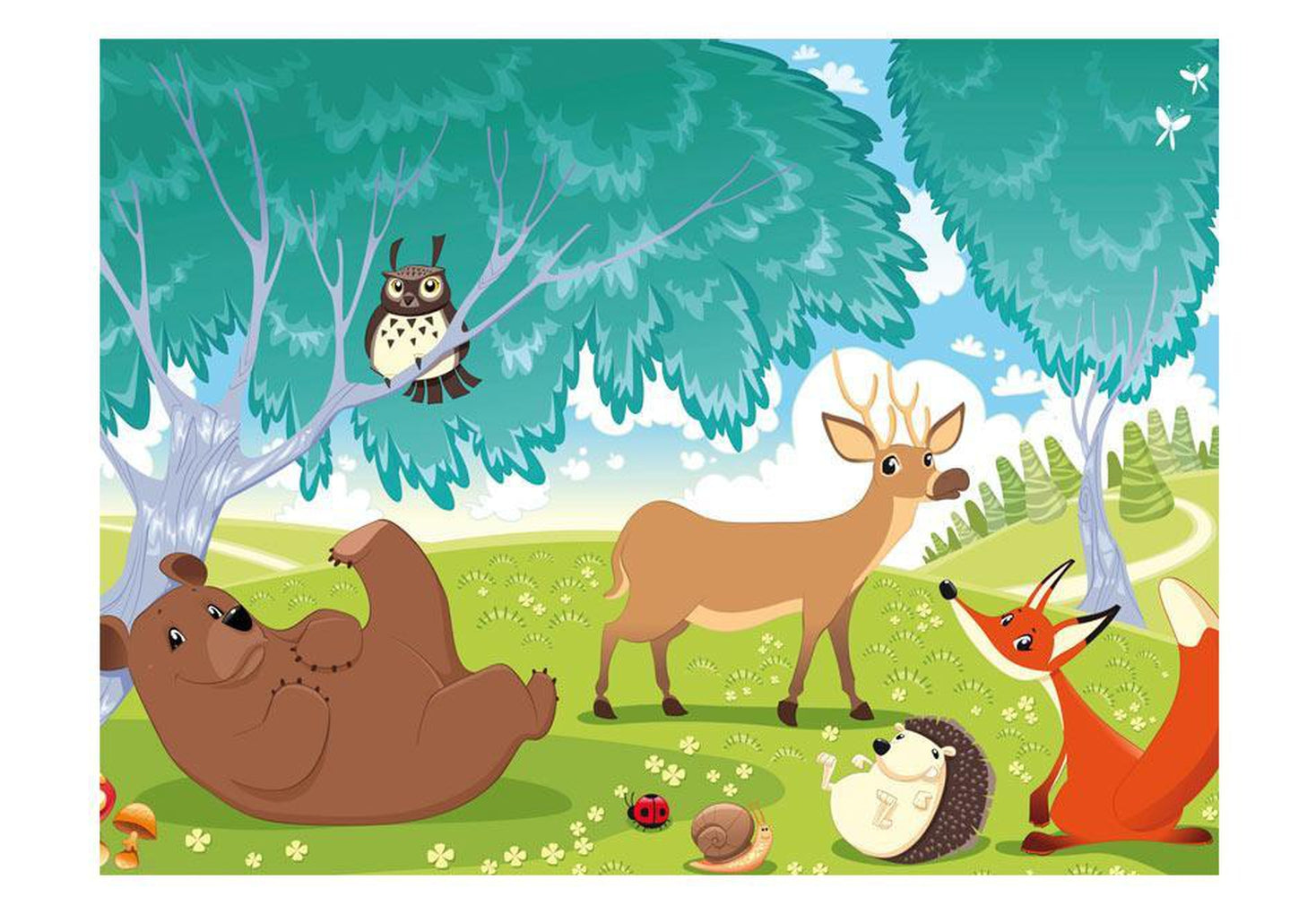 Wall mural - The Animals of Farthing Wood-TipTopHomeDecor