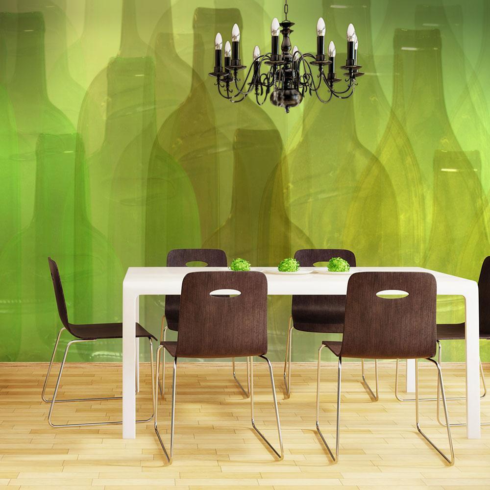 Wall mural - Green bottles-TipTopHomeDecor