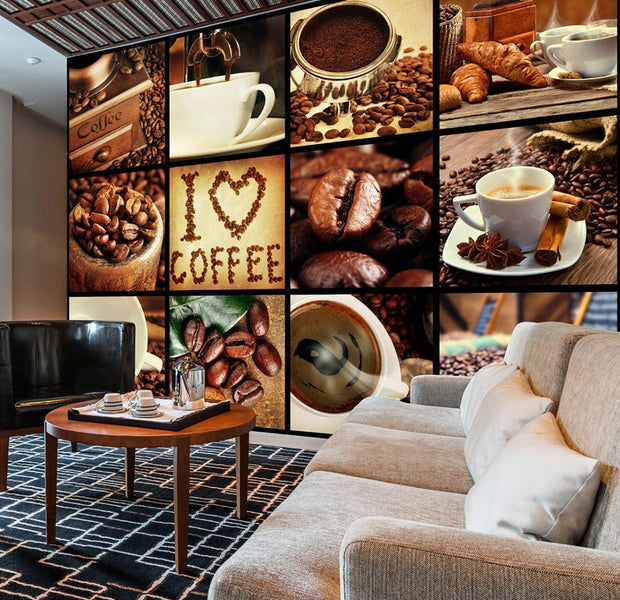 Wall mural - Coffee - Collage-TipTopHomeDecor