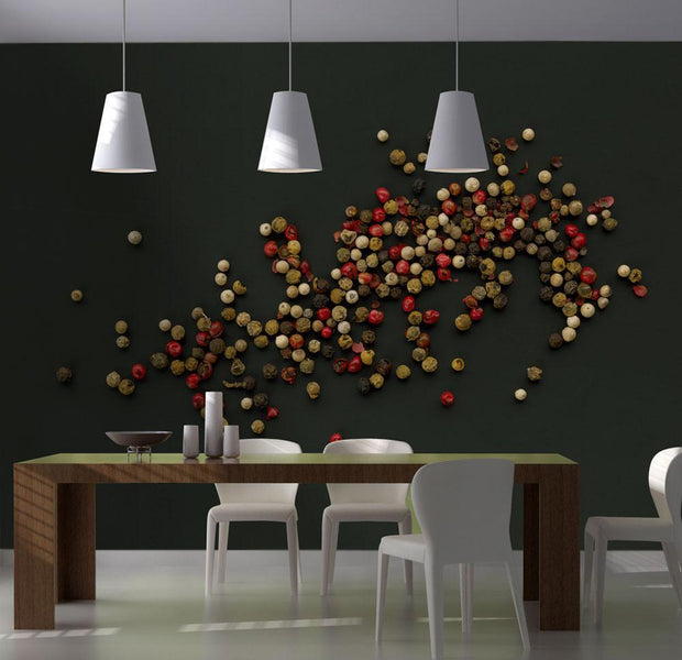 Wall mural - Composition of coloured pepper-TipTopHomeDecor
