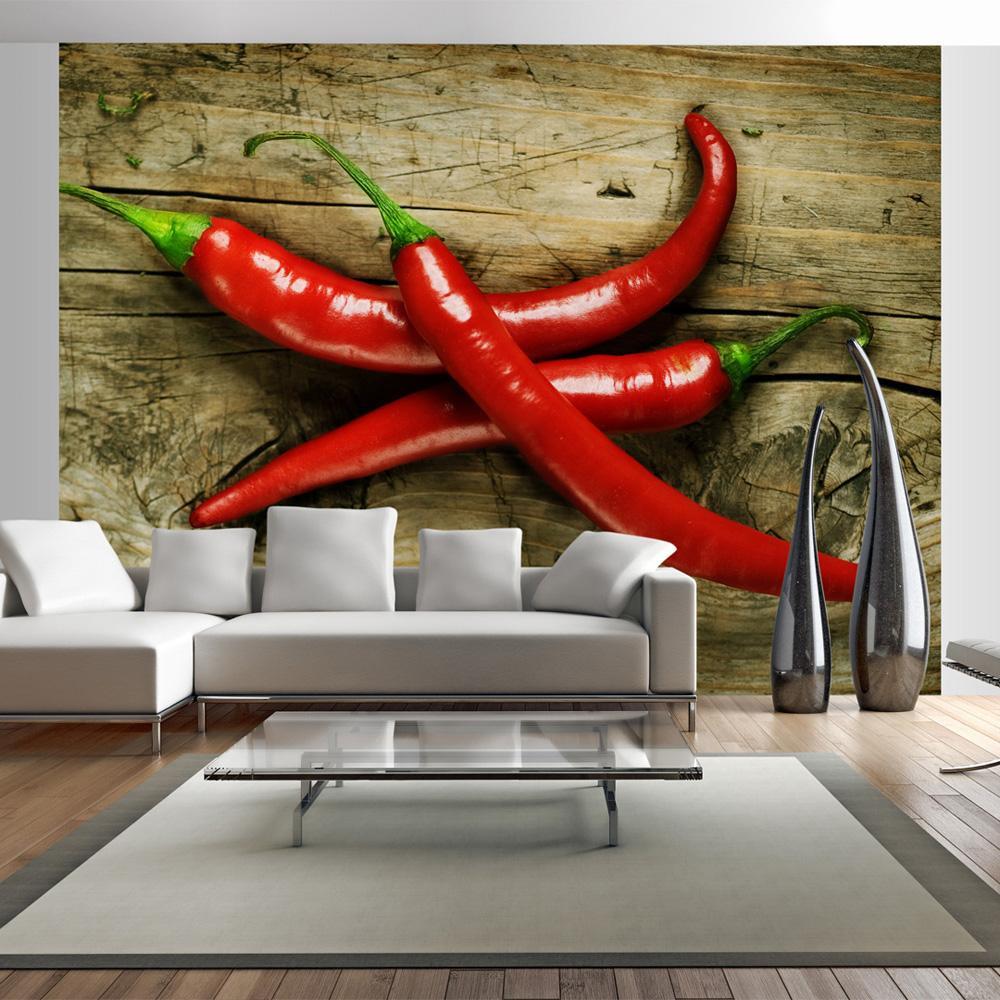 Wall mural - Spicy chili peppers-TipTopHomeDecor