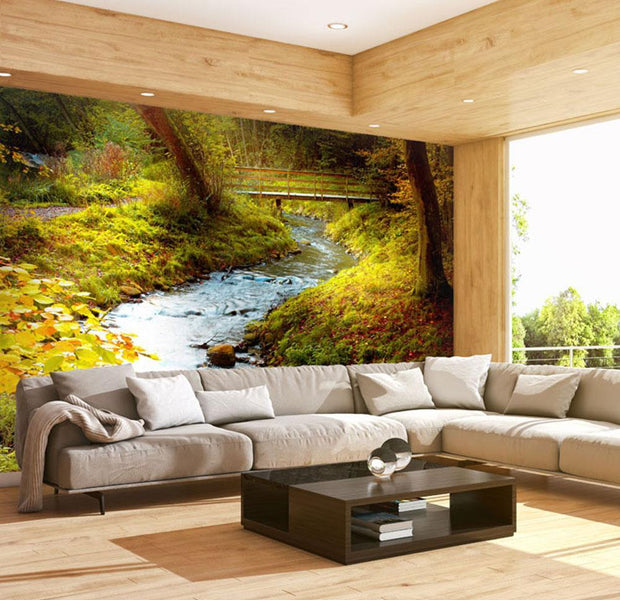 Wall mural - brook (sunrise)-TipTopHomeDecor