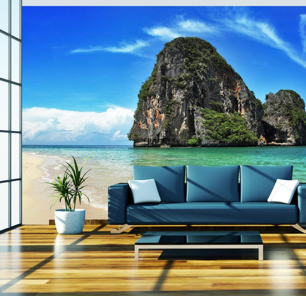 Wall mural - Exotic landscape in Thailand, Railay beach-TipTopHomeDecor