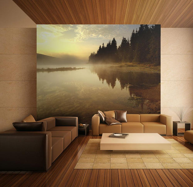 Wall mural - Forest and lake-TipTopHomeDecor
