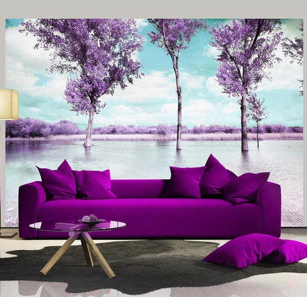 Wall mural - Heather landscape-TipTopHomeDecor
