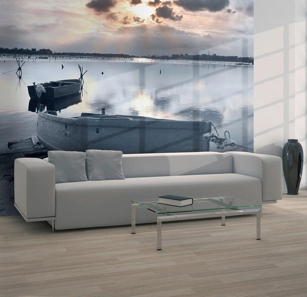 Wall mural - Little port boats-TipTopHomeDecor