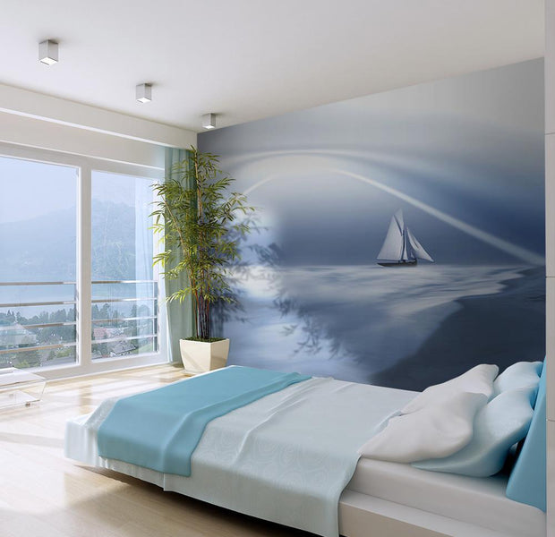 Wall mural - Lonely sail drifting-TipTopHomeDecor
