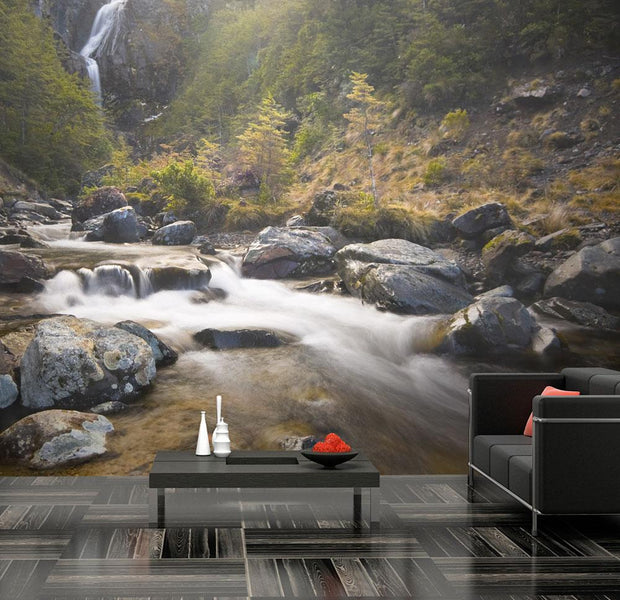 Wall mural - Ohakune - Waterfalls in New Zealand-TipTopHomeDecor
