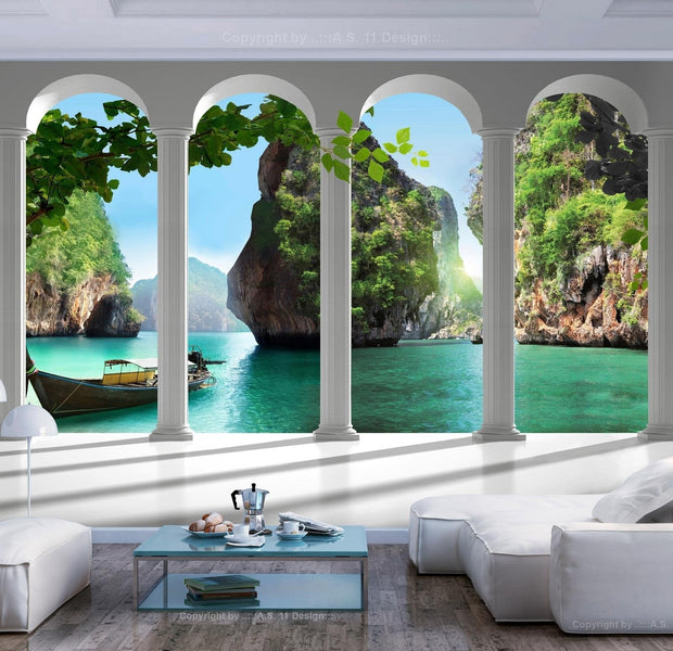 Wall mural - On the terrace-TipTopHomeDecor