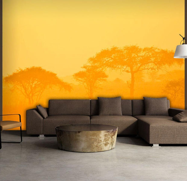 Wall mural - Orange savanna-TipTopHomeDecor