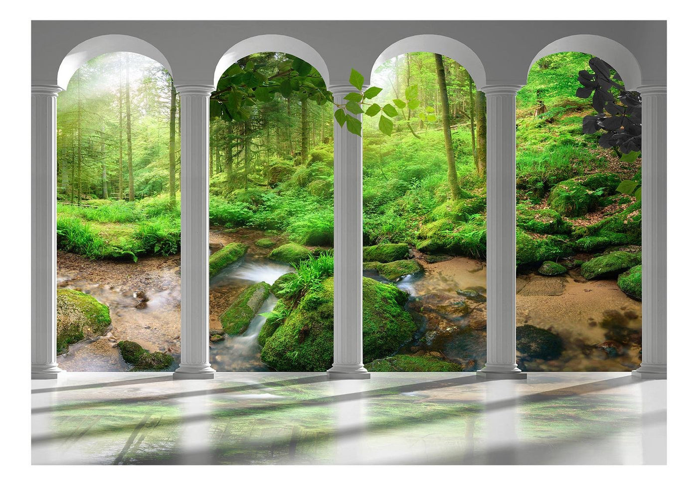 Wall mural - Pillars and Forest-TipTopHomeDecor