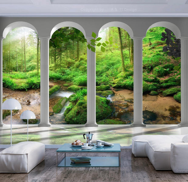 Wall mural - Pillars and Forest-TipTopHomeDecor