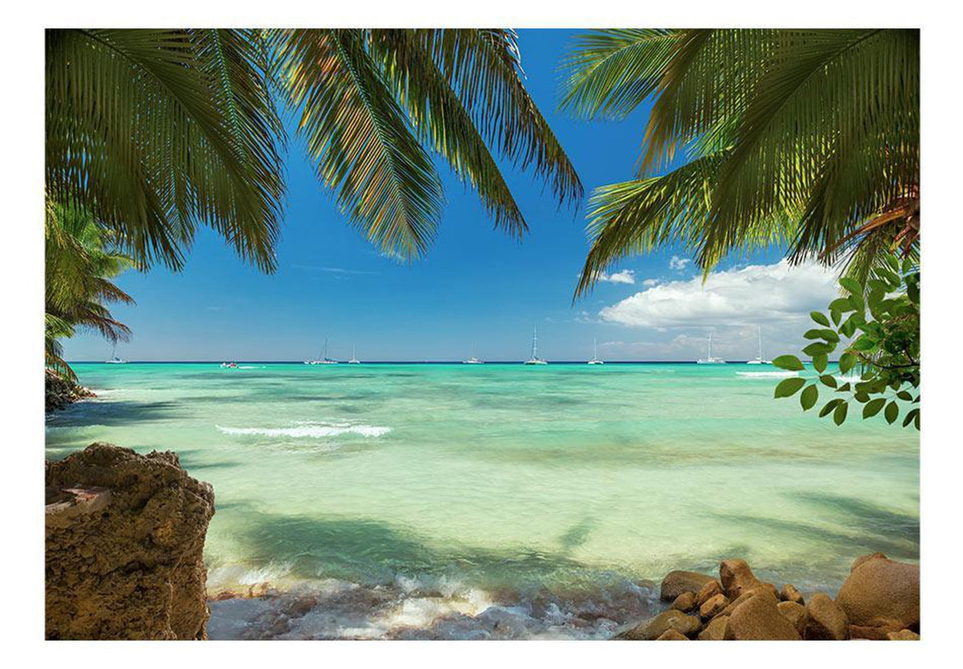 Wall mural - Relaxing on the beach-TipTopHomeDecor
