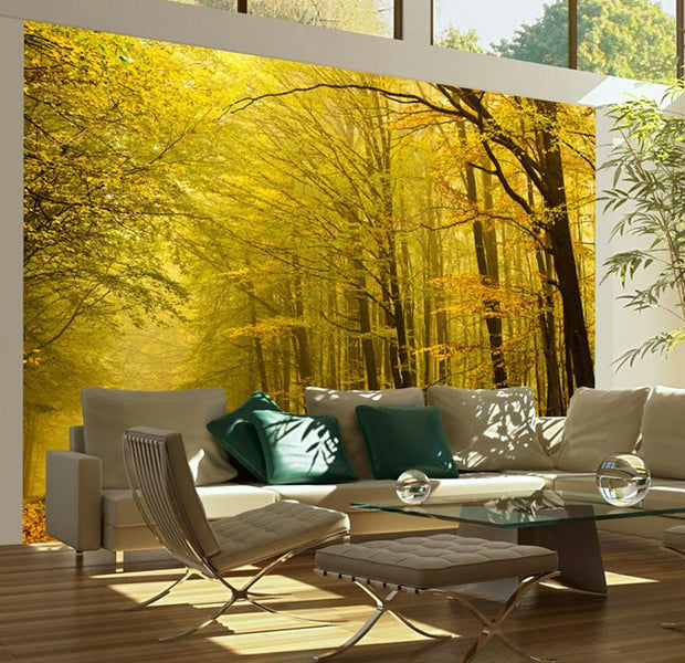Wall mural - Road in autumn forest-TipTopHomeDecor