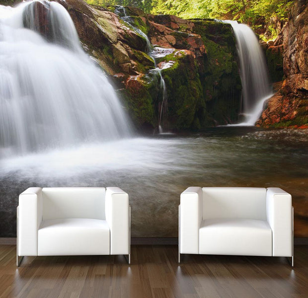 Wall mural - Small Elbe waterfall-TipTopHomeDecor