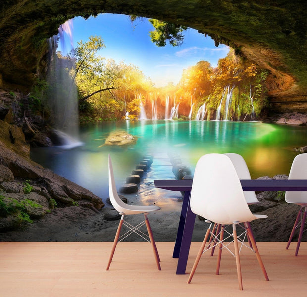 Wall mural - Turquoise Lake-TipTopHomeDecor