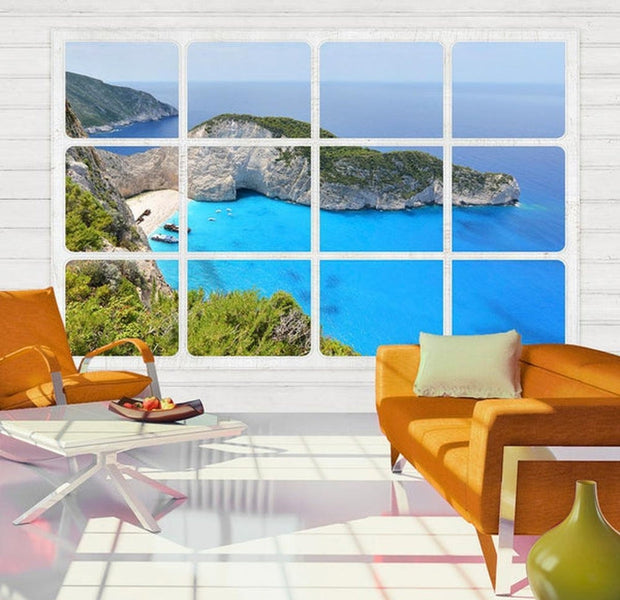 Wall mural - Window on the world-TipTopHomeDecor