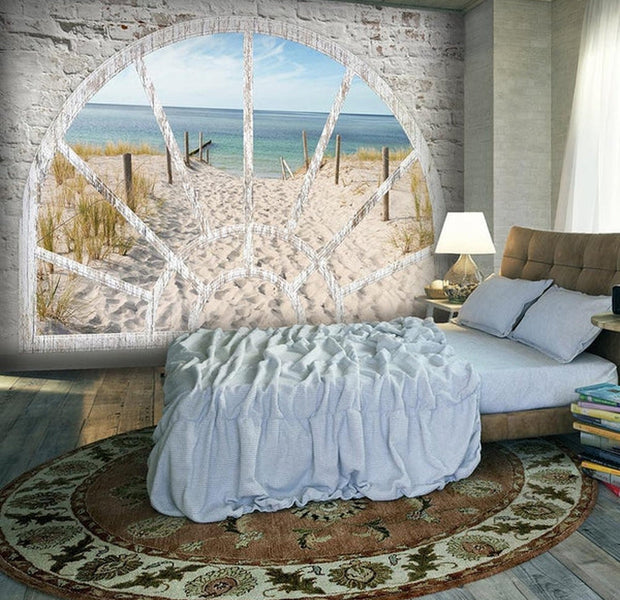 Wall mural - Window View - Beach-TipTopHomeDecor