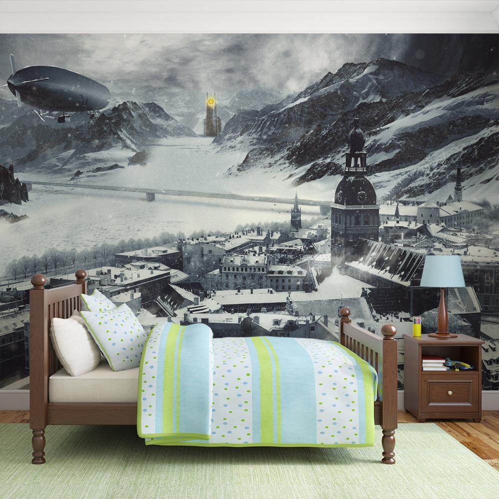 Wall mural - Winter in Riga-TipTopHomeDecor