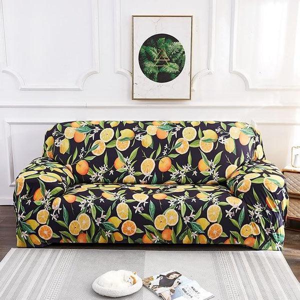 Lemon Orange Fruits Sofa Slipcovers-TipTopHomeDecor
