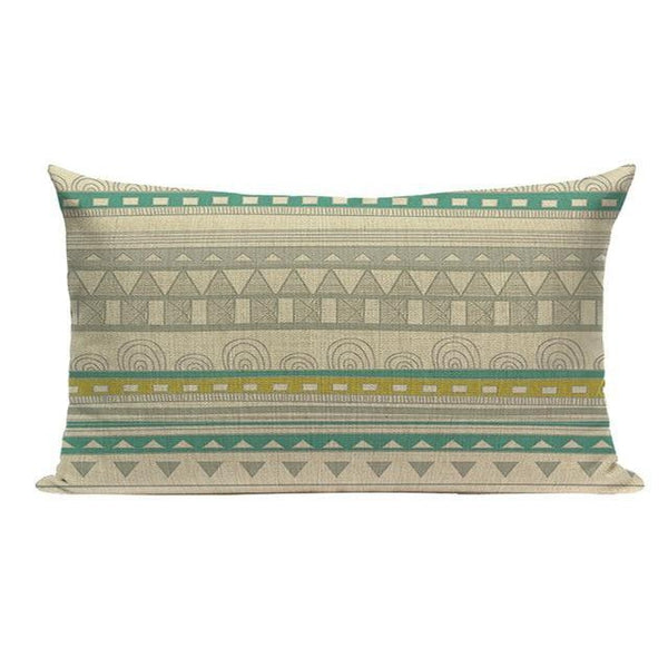 Light Blue Yellow Bohemian Throw Pillow Cases-Tiptophomedecor-Interior-Design-Home-Decor