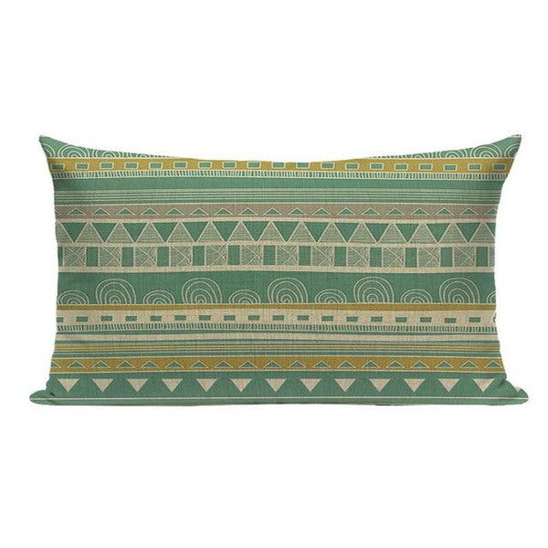 Light Blue Yellow Bohemian Throw Pillow Cases-Tiptophomedecor-Interior-Design-Home-Decor